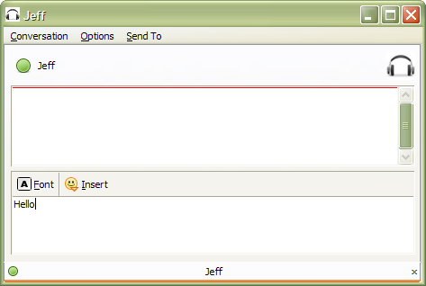 Pidgin Message Window