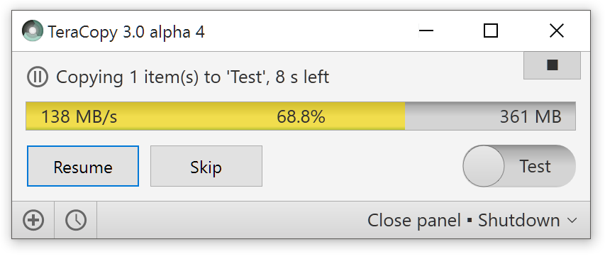 TeraCopy 3.0 alpha 4 – Code Sector Blog